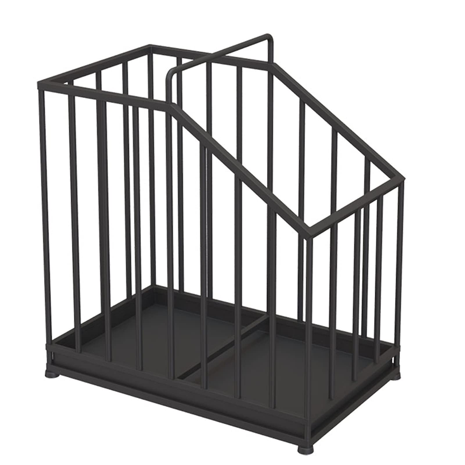HYLYGFH Black Commercial Umbrella Stand with Detachable Drip Tray Ideal for Hotel Office and Bank Use Holds 15 20 Umbrellas