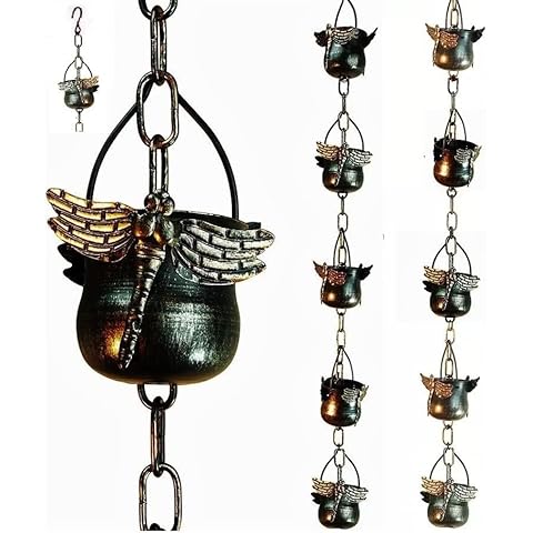 Generic AJSales Decorative Dragonfly Rain Chain Cover