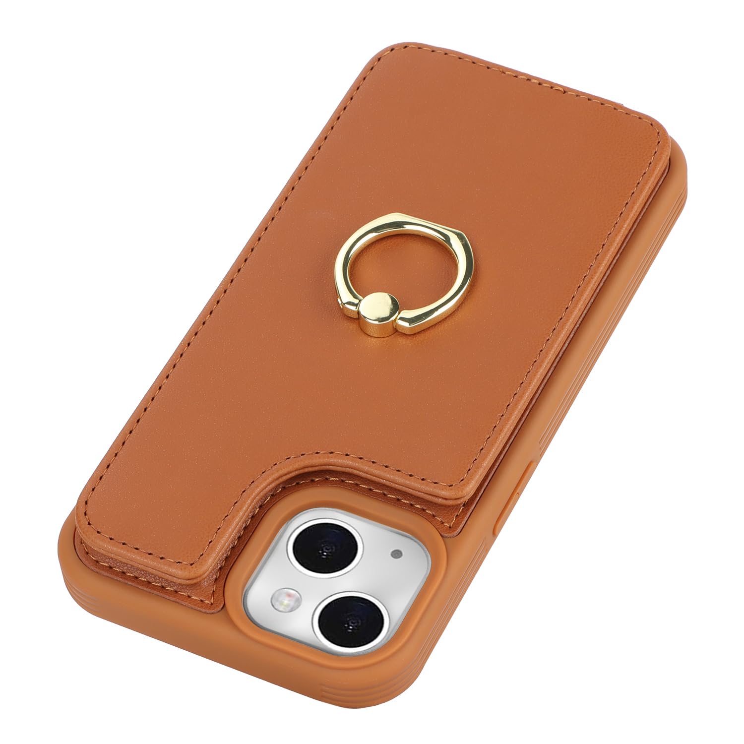 SailorTech per iPhone 7/8/SE Custodia con Portacarte e Supporto per Carta di Credito - Marrone