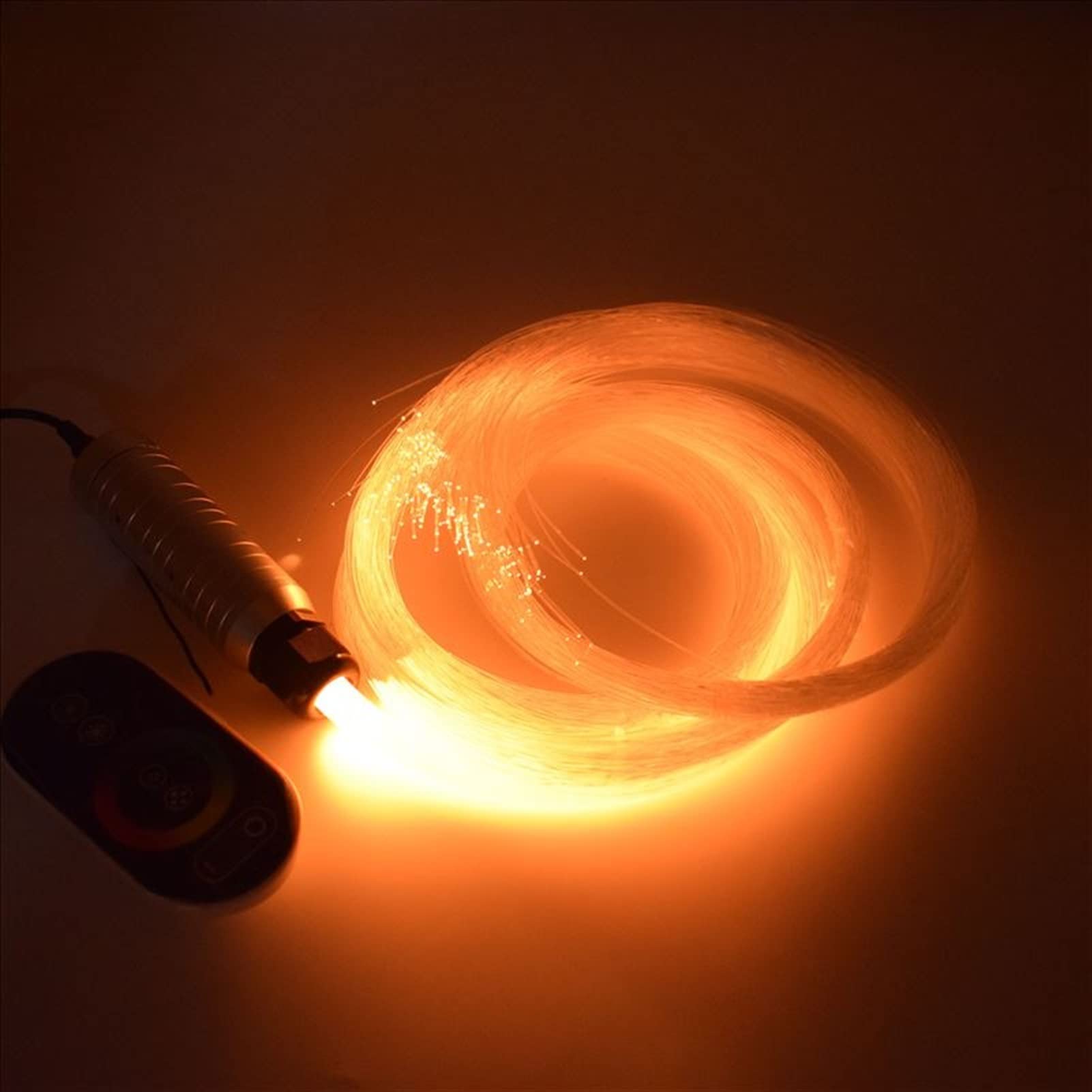 RGB LED DC12V 6W Coche techo estrella luces kit de fibra óptica luz del motor con extremo resplandor Pmma Cable Envío gratis Alta Eficiencia(300PCS X 0.5mm X 4m)