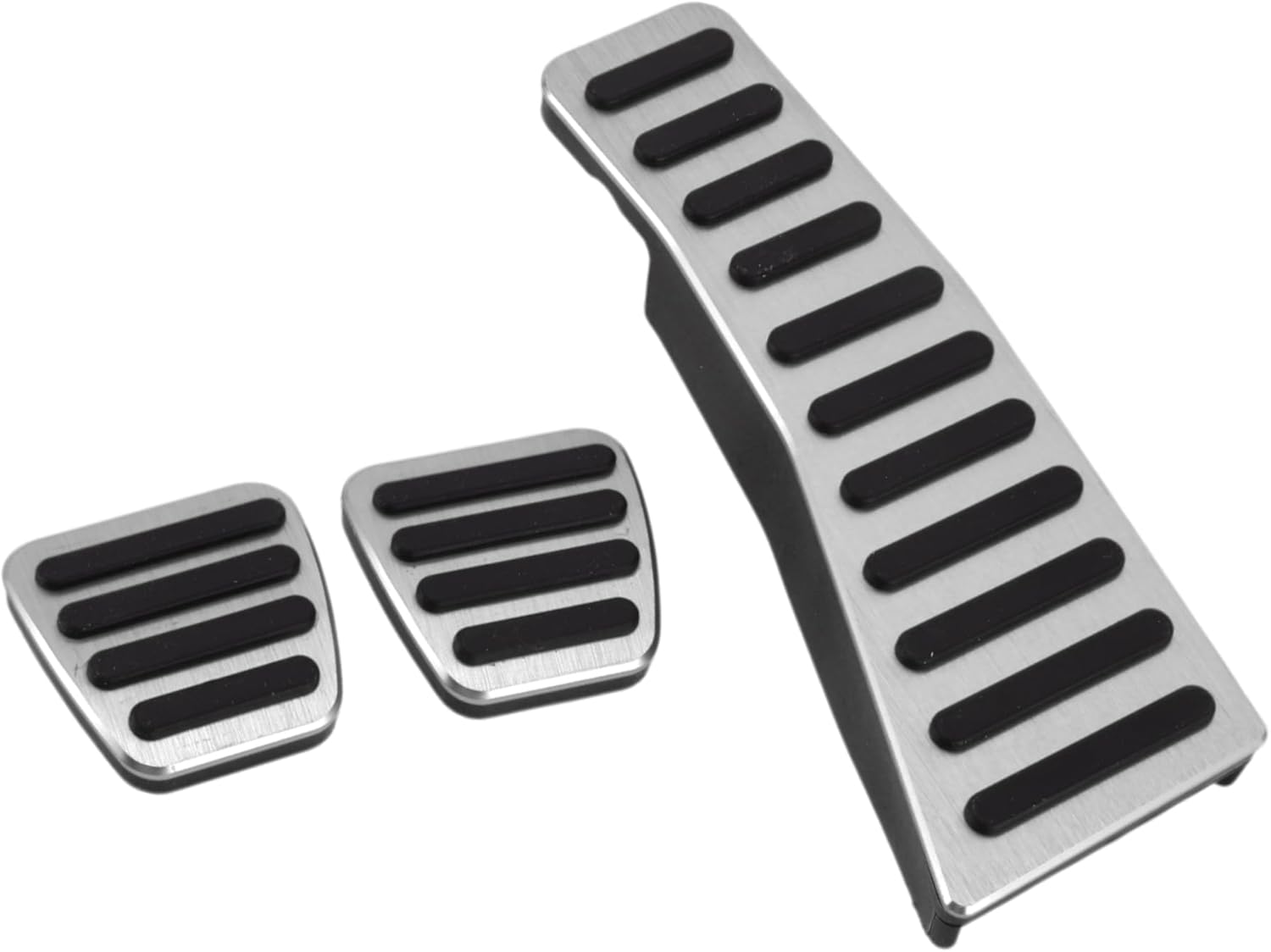 3 Pcs Manual Foot Pedal Pads Foot Accelerator Pedal Covers for Honda Civic 2006-2009 Aluminum Alloy Silver Tone