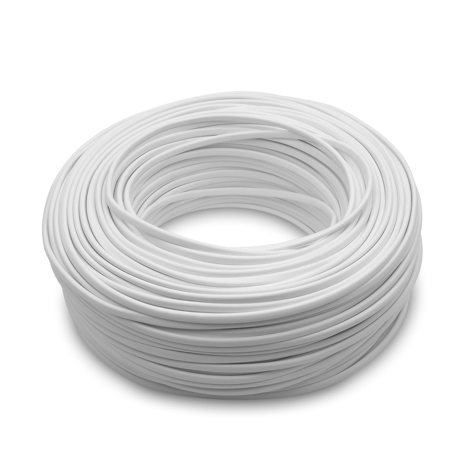 Amarcords - Cable eléctrico plano bipolar sección 2x0,75mm, color: BLANCO. Cable Eléctrico Plano H03VVH2-F, 30 metros