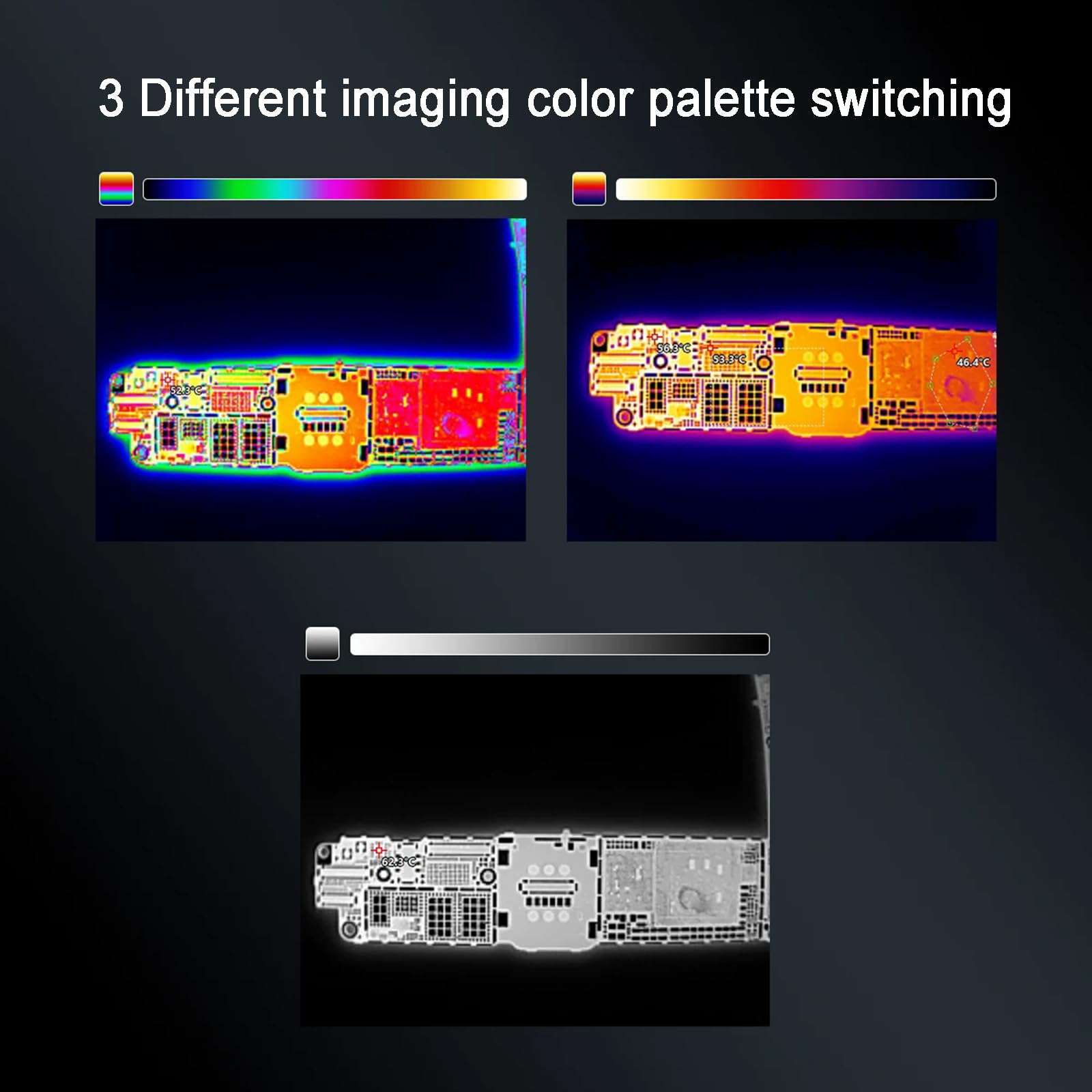 3D-Wärmebildanalysator, Infrarot-Wärmebildanalysator, Auflösung: 256 × 192, 25 Hz Bildfrequenz, Wellenlängenbereich: 8–14 Μm, Warnung Vor Hohen Temperaturen, For Elektronische