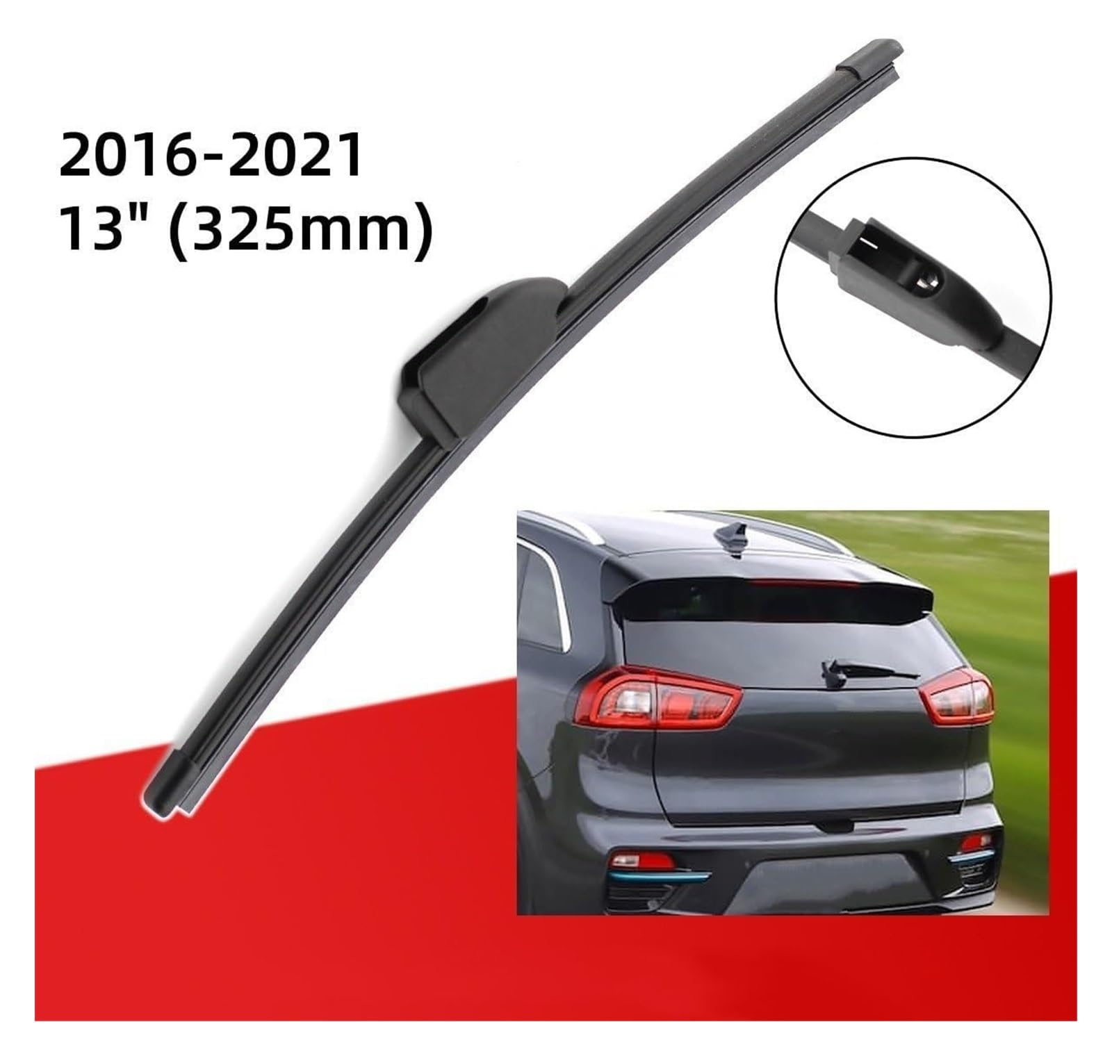 parabrezza tergicristalli Per KIA Per Niro 2016 2017 2018 2019 2020 2021 Parabrezza Anteriore Posteriore Spazzole Tergicristallo Spazzole J Gancio Spazzole Tergicristallo Auto