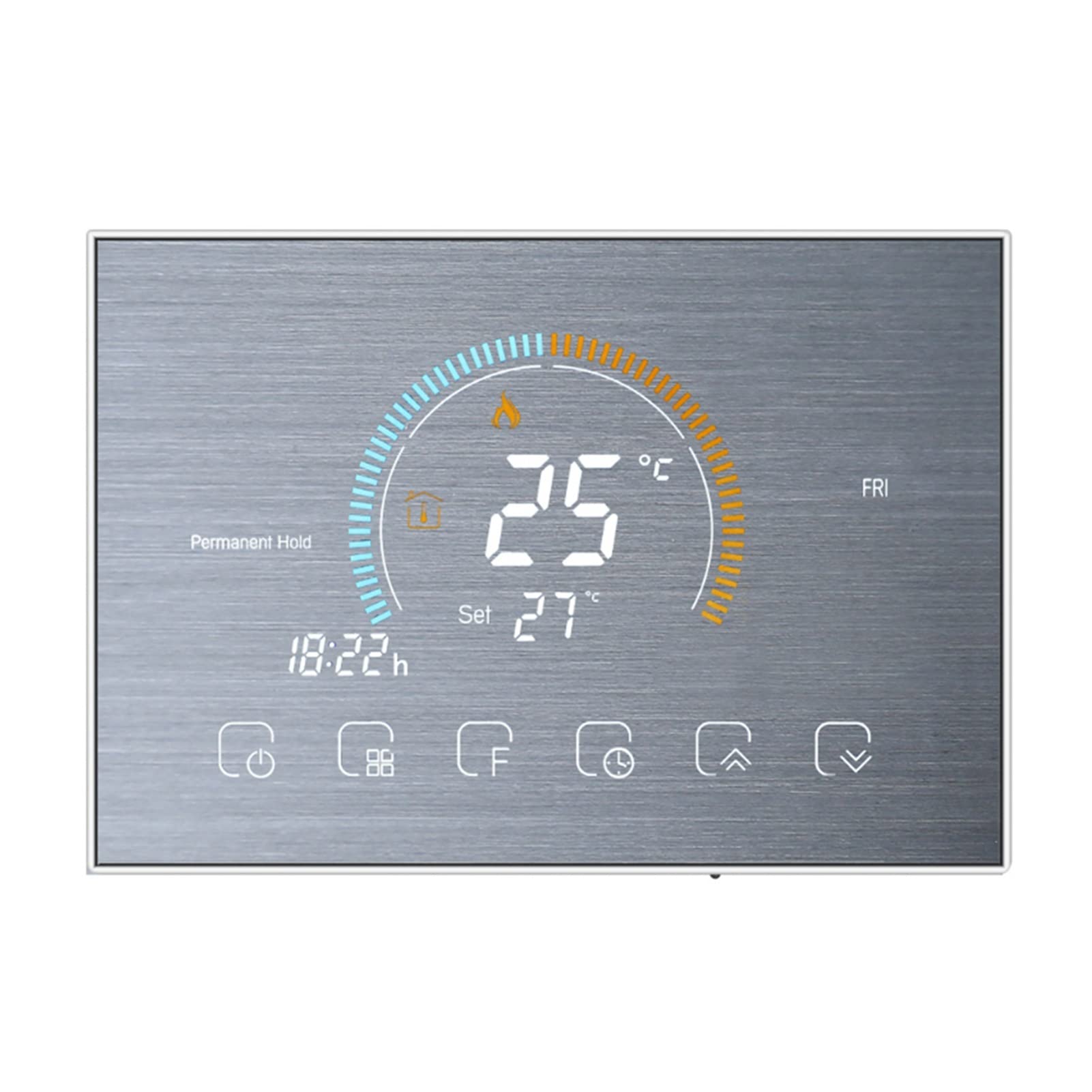 Termómetro interior higrómetro digital Controlador de temperatura del termostato del hogar inteligente WiFi for el soporte de calefacción de agua Google Home Alexa Control de voz Aplicación LCD Termos