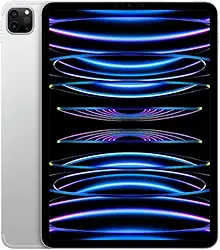 iPad Pro da Apple de 11 polegadas (4a geração): Com chip M2, tela Liquid Retina,1 TB Wi-Fi 6E, câmera frontal de 12 MP, câmeras traseiras de 12 MP e 10 MP, Face ID, Prateado