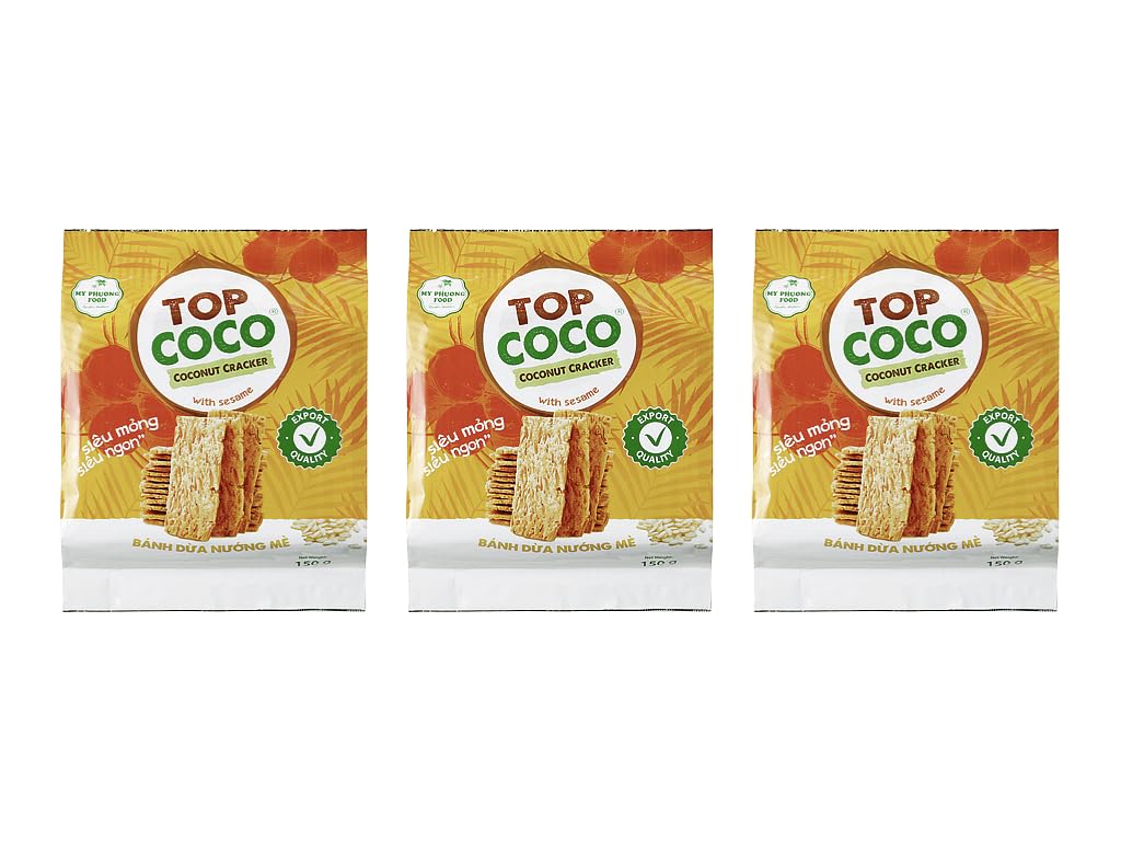 Amazon.co.jp: 神戸物産 ココナッツクラッカー ごま TOP COCO COCONUT
