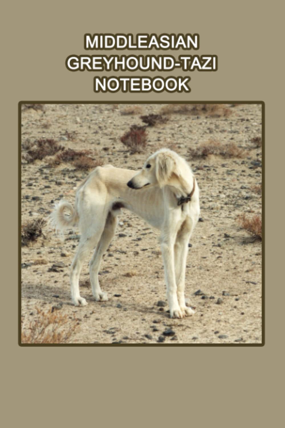 Middleasian Greyhound-Tazi Notebook: Notebook|Journal| Diary/ Lined - Size 6x9 Inches 100 Pages