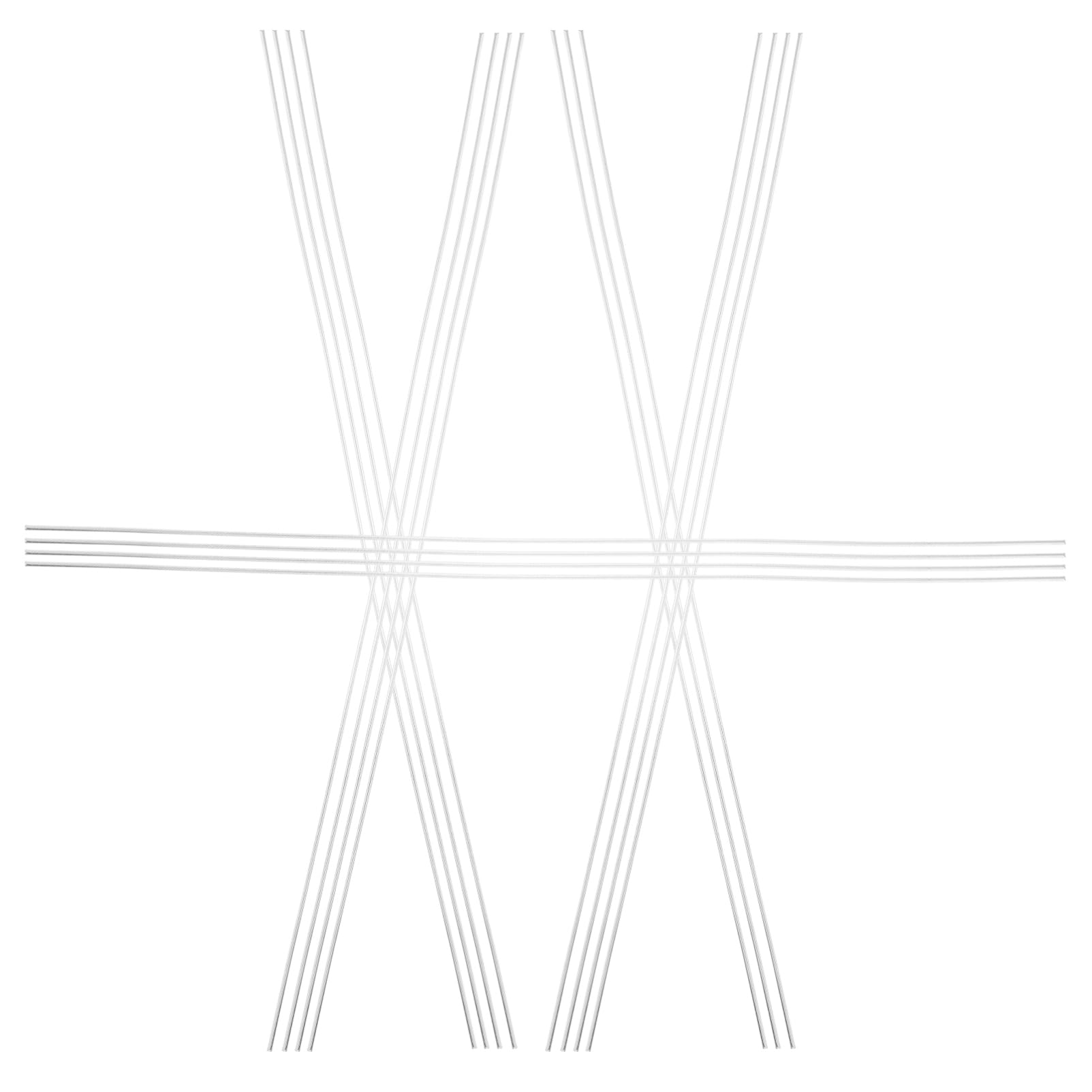 OUNONA 20pcs Aluminum Brazing Rods 6mm Diameter 33cm Length Flux Core Low Melting Point Welding Consumables