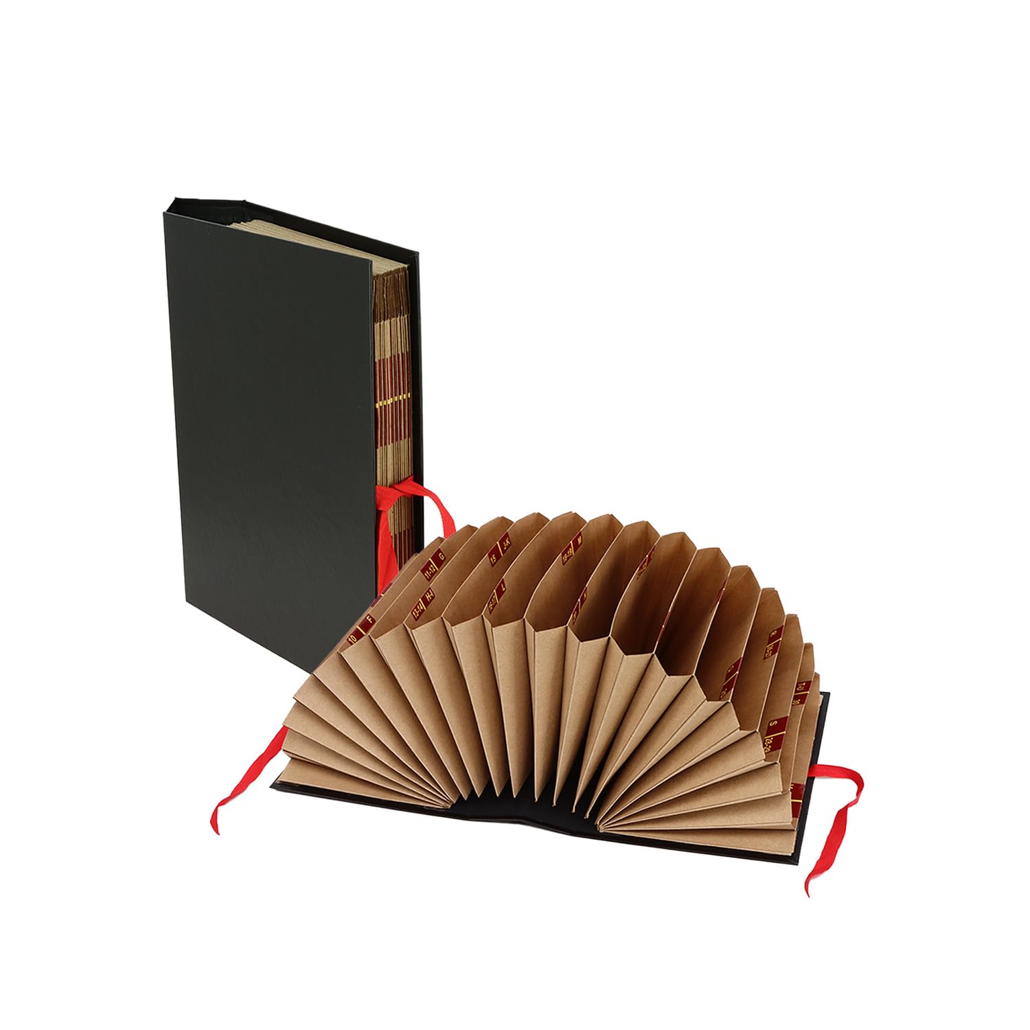 Grafoplás 2921010 Pokf Folder Accordion, Black, 1/4