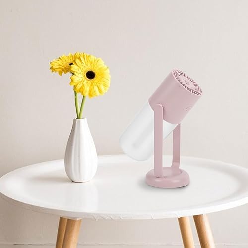 Miniatura 5 de Mini Humidifier, Quiet Portable Small USB Humidifier with 7-color Light for Car Home Desktop Office 260ml (Pink)