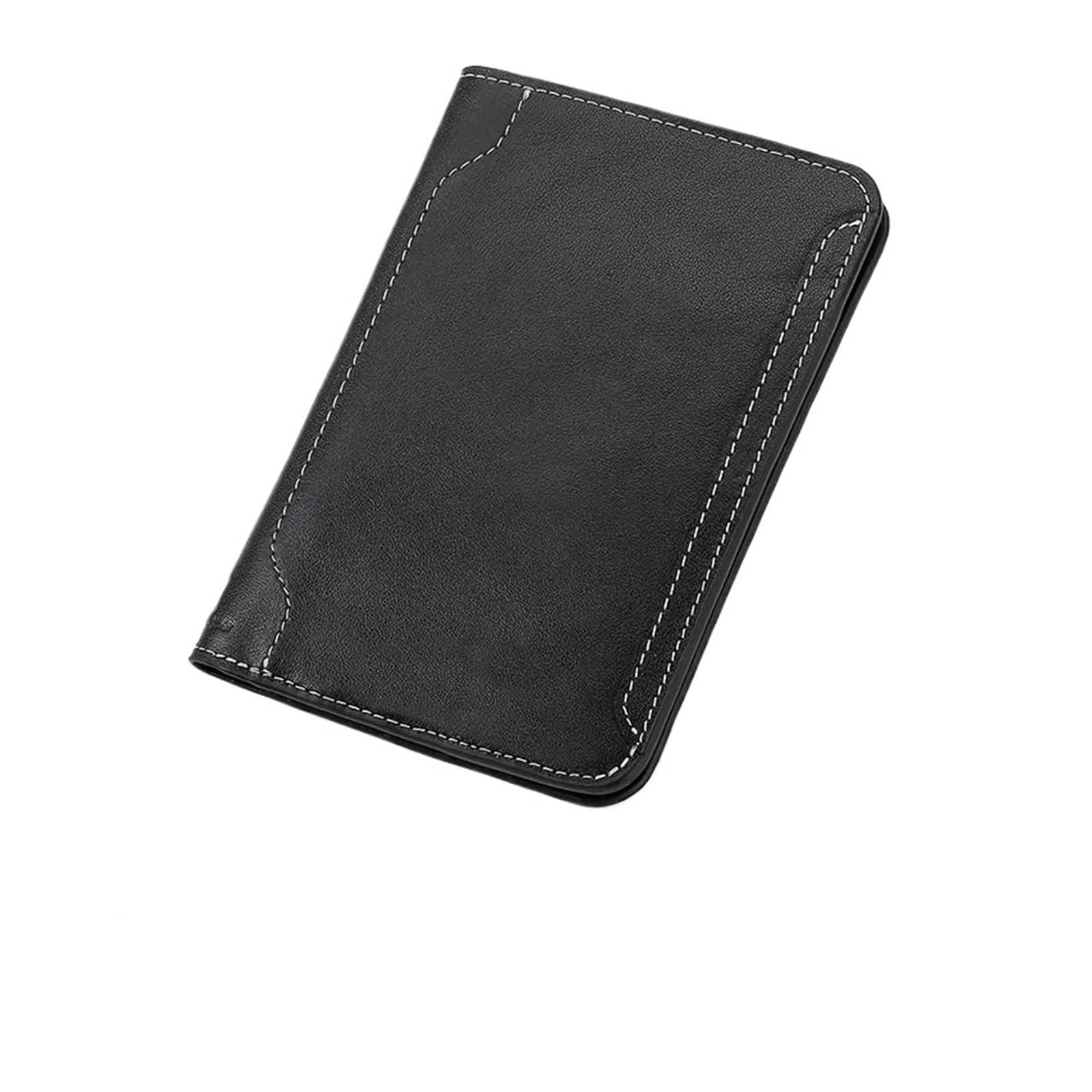 Porta Passaporto Custodia protettiva in pelle for oggetti essenziali da viaggio, custodia for carta di credito Per Documenti Di Viaggio(Black)
