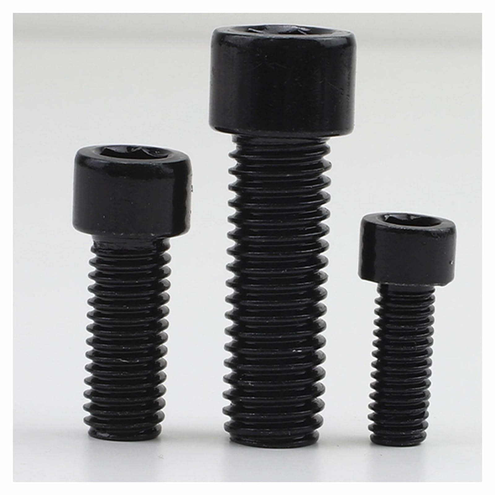 100 Piezas M8 Hex Allen Tornillo De Cabeza Hueca Tornillos Negros Pernos For Muebles(Length 65MM)