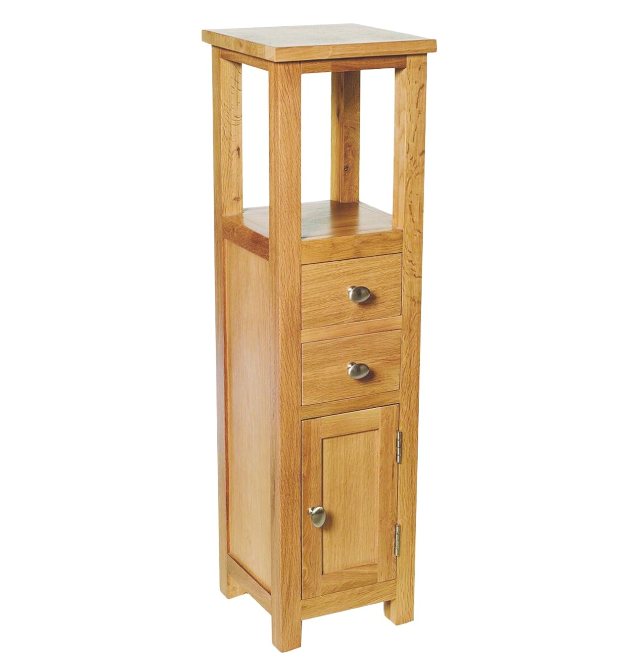 Buy Hallowood FurnitureWaverly Oak Slim Tower Storage Unit, Oak