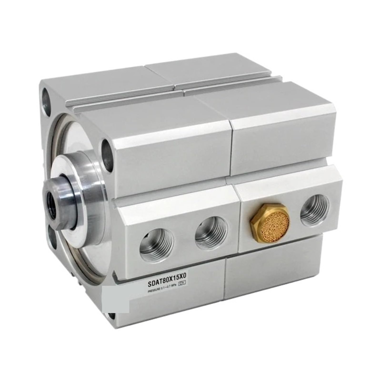 Cylindre pneumatique compact double effet SDAT12 course 5 à 50mm