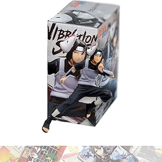Uchiha Itachi: 16cm Vibration Stars Statue Figurine Bundled with 1 A.C.G. Compatible Theme Trading Card (18766)