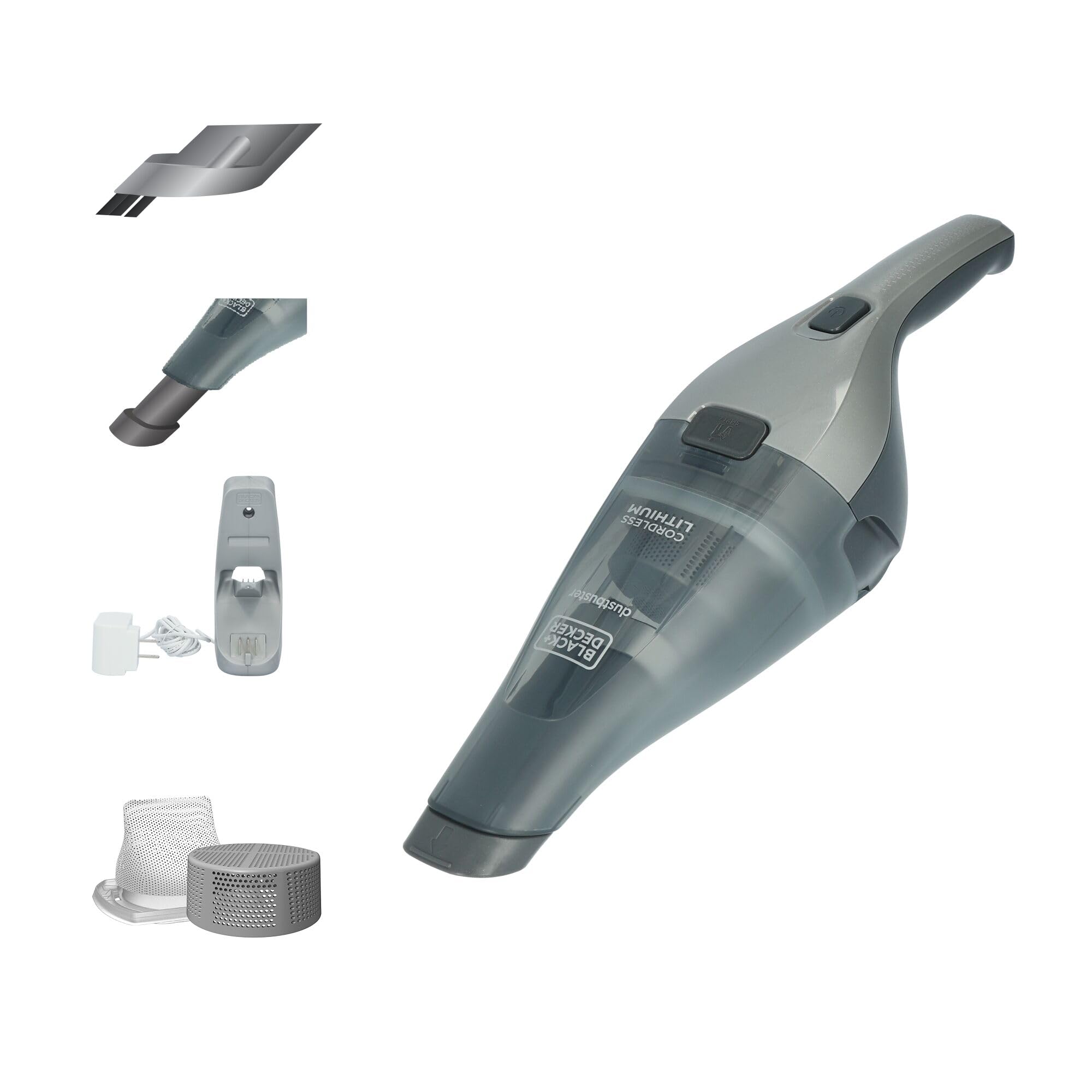 BLACK+DECKER Dustbuster Handheld Vacuum, Cordless, Dark Grey (HNVC220BCZ01)