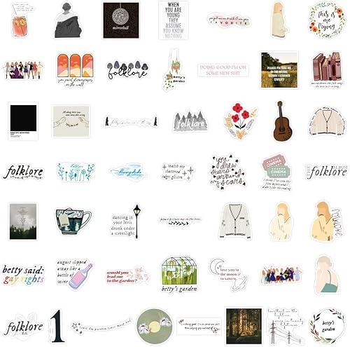 Miniatura 3 de Abraza tu Taylor Fandom con el juego de 100 calcomanías de alta calidad, ideal para portátiles, botellas de agua, álbumes de recortes y equipaje