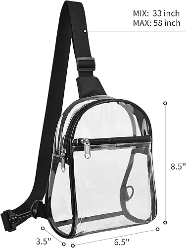 Miniatura 9 de Bolsa de almuerzo transparente con bolsa transparente aprobada para estadios para el trabajo, universidad, viajes