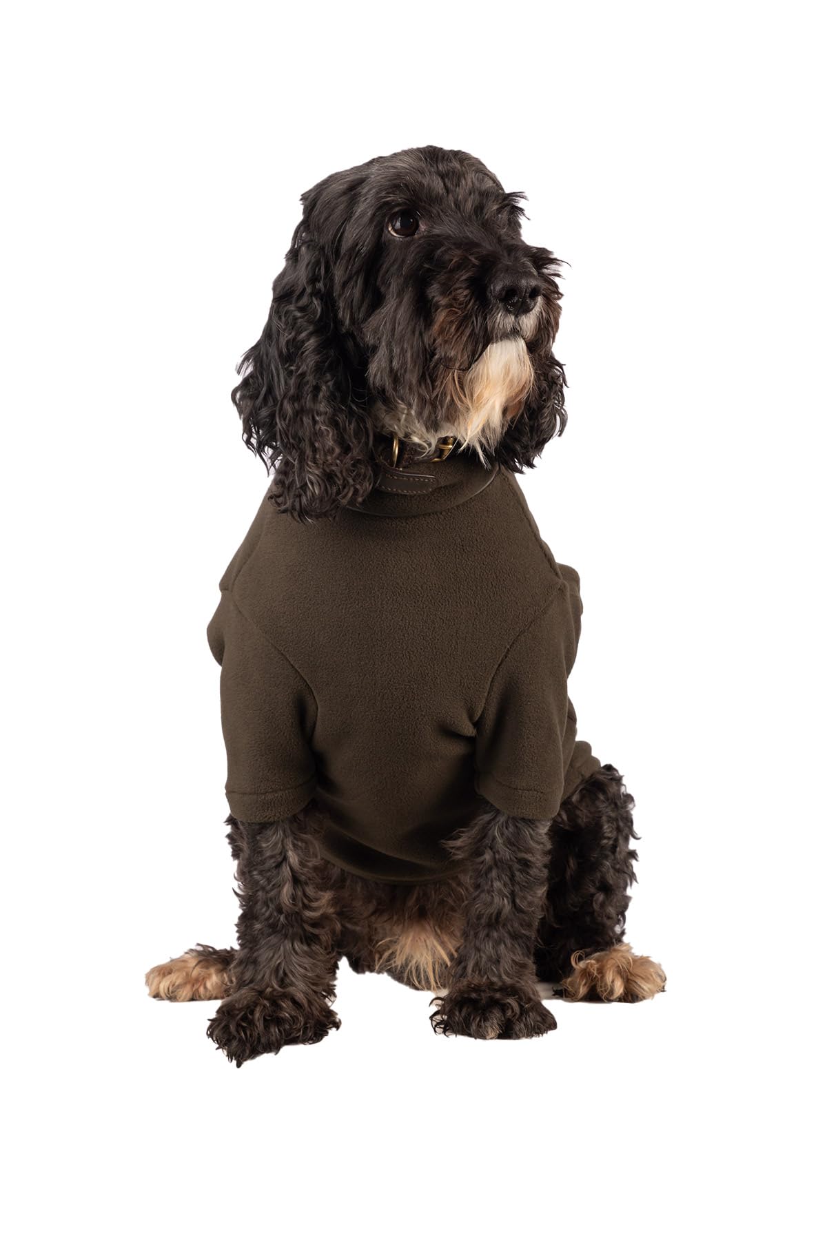 Fleece Dog Jumper Puppy Jacket Winter Coat XS, S, M, L, XL Pet Clothes Rydale 18 Colours (Dark Olive, M/L)
