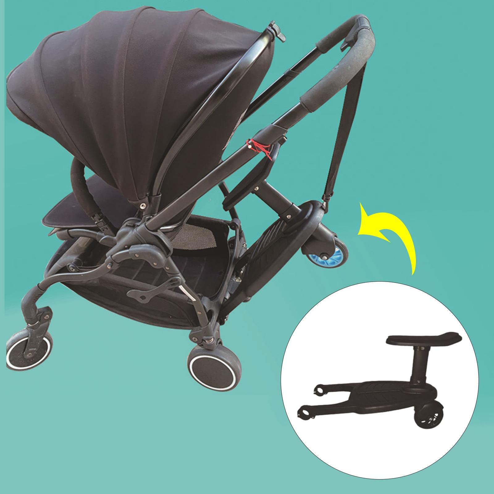 Pannello Bambino Inclinazione Regolabile | pedale regolabile, adattabile, passeggio sicuro, facile installazione