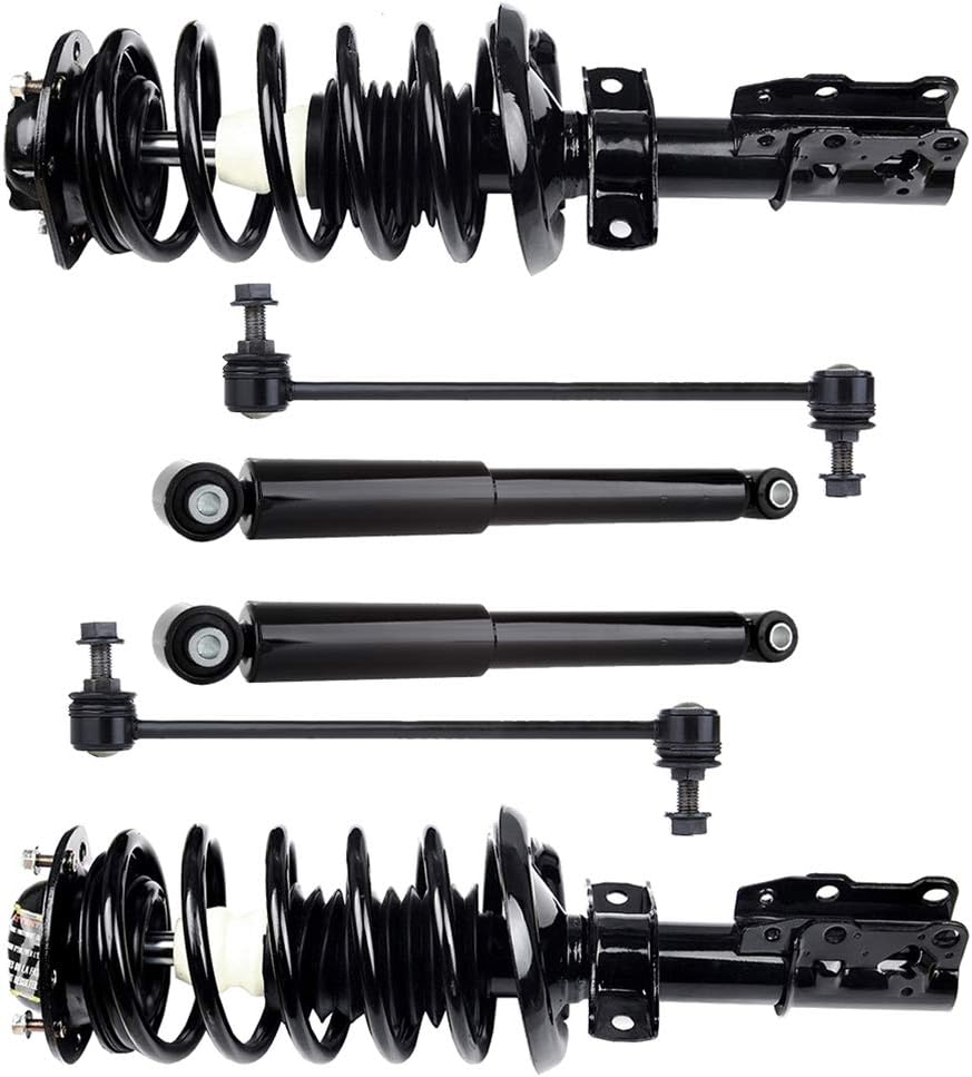 ECCPP Complete Struts Front and Rear Pair Strut Spring Assembly Shock Absorber for 2005-2010 for Chevrolet Cobalt 2006-2011 for Chevrolet HHR 2007-2009 for Pontiac G5 Set of 6