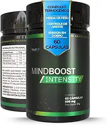 Termogênico 60 Capsúlas INTENSITY BLACK EDITION Cafeína Laranja Moro Picolinato de Cromo L-Carnitina Triptofano Vitaminas B2 E B6