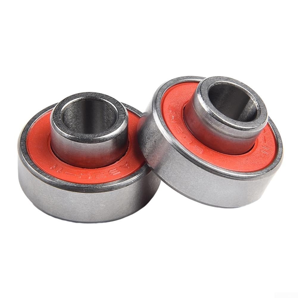 DAZZLEEX 608 2RS ABEC11 Rodamiento de acero, silencioso, placa larga, 8 piezas
