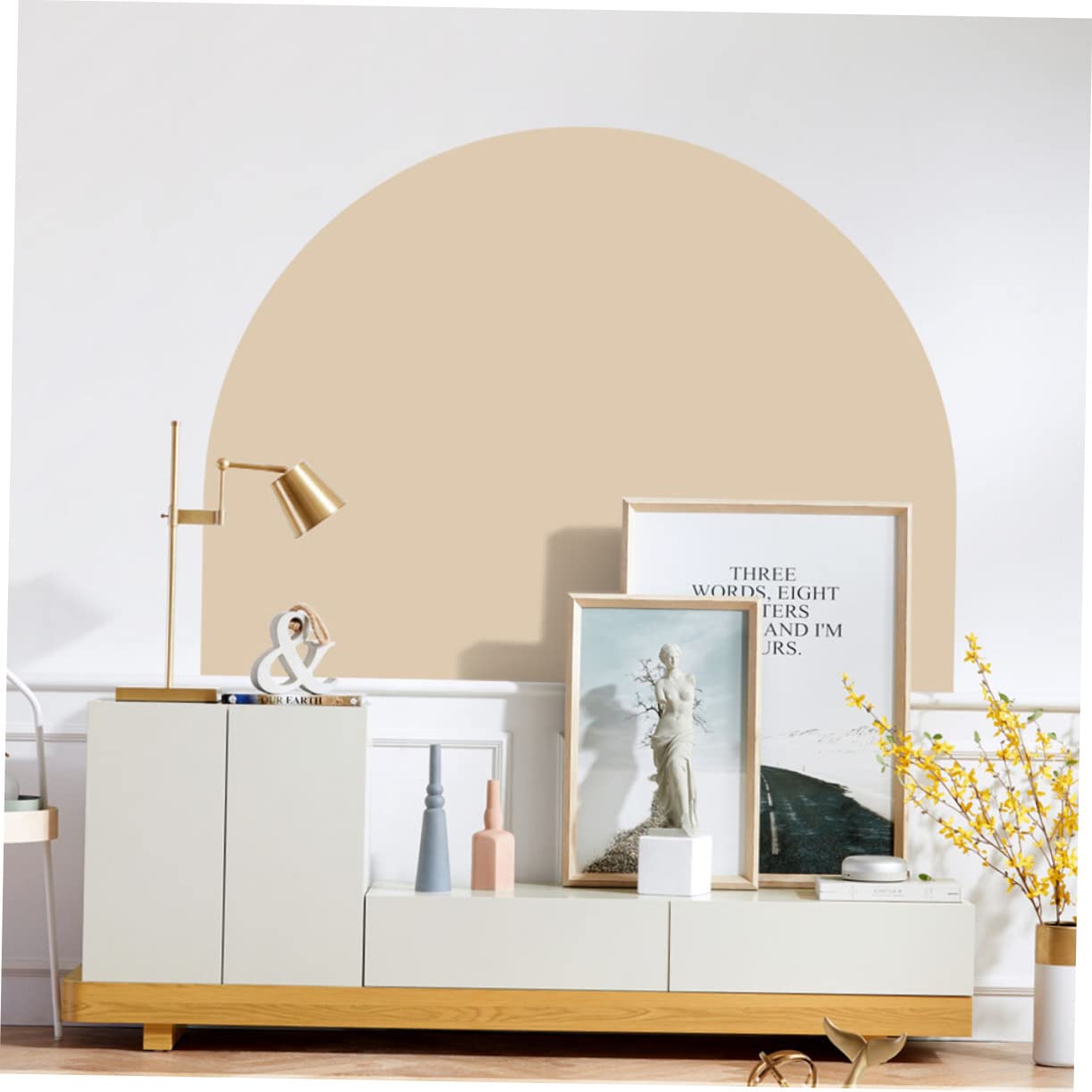 Gatuida Adesivo Decorativo da Parete Geometrico Moderno, Carta da Parati Decorativa Autoadesiva, Decalcomania da Muro Resistente per Soggiorno, Camera da Letto e Cameretta, Facile