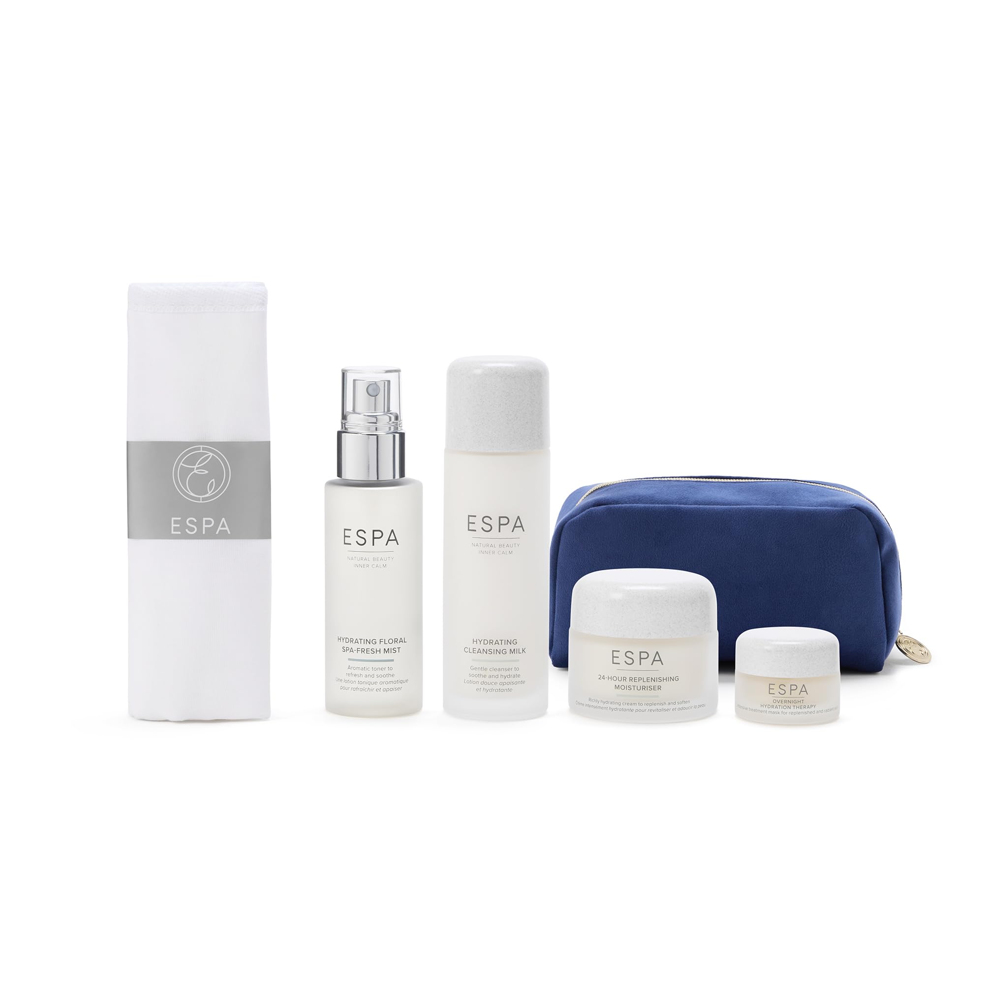 ESPA 4 Step Spa Skincare Gift Set with Rose & Chamomile for Dehydrated Skin