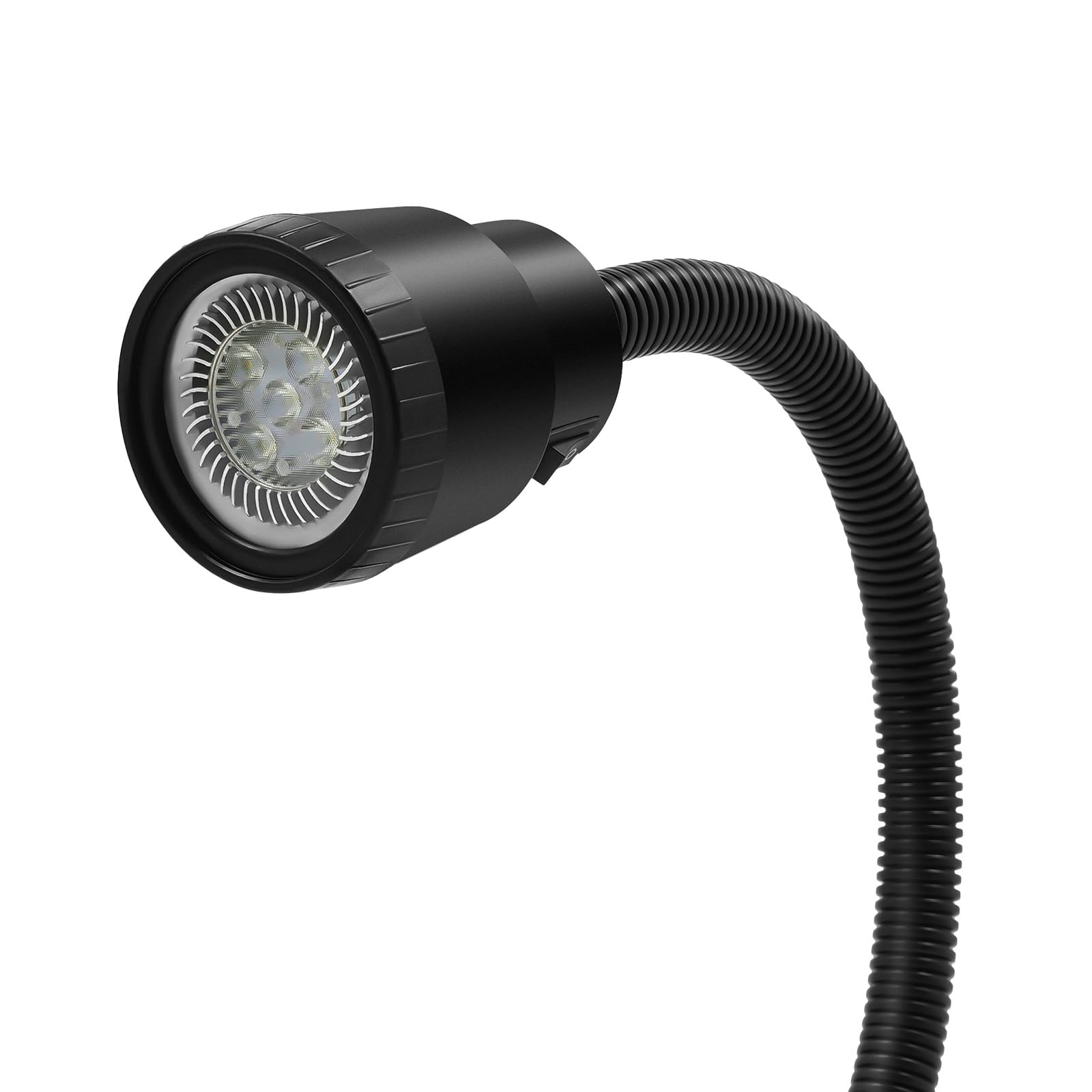 Lampa robocza LED z podstawą magnetyczną, 120 lm, 5 W, IP50, wąż 50 cm – elastyczna lampa stołowa do warsztatu, na biurko, CNC, szycie, czytania