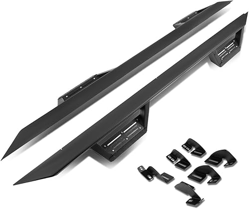 Miniatura 7 de DNA MOTORING Estribos de 6 pulgadas compatibles con cabina doble (tripulación) 07-21, barras Nerf de acero inoxidable con escalón lateral,