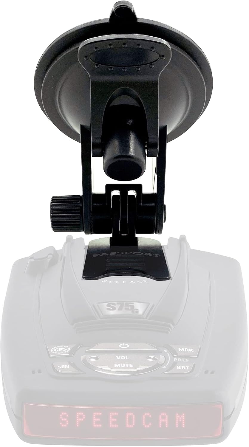 Super Suction Windshield Suction Cup Mount for Escort Passport X70 X80 S55 8500X50 8500 9500ix 9500 S55 Solo S2 S3 STi and Beltronics RX-65 Radar Detectors (Not for Escort IX & MAX Series)