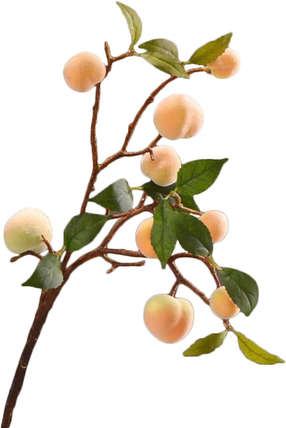 GWOKWAI Artificial Peach Tree Branches Peach Stems Fruit Branches Artificial Plant