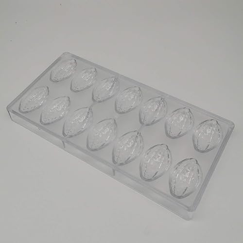 Miniatura 8 de Goldbaking Cacao en forma de chocolate molde DIY policarbonato molde plástico duro caramelo bandeja