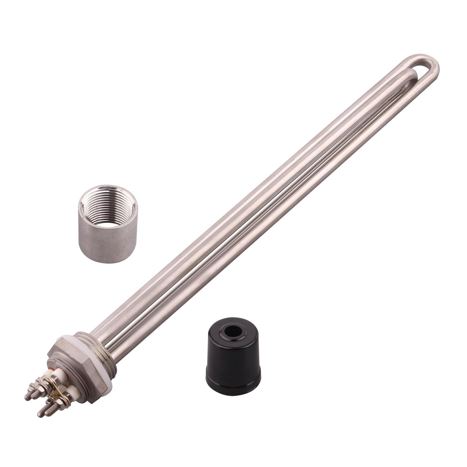 Rezystor do podgrzewacza wody, DN25 1-calowy element podgrzewacza wody BSP 220 V 1000 W / 1500 SUS304 Wielokolorowy(Silver,1000w)