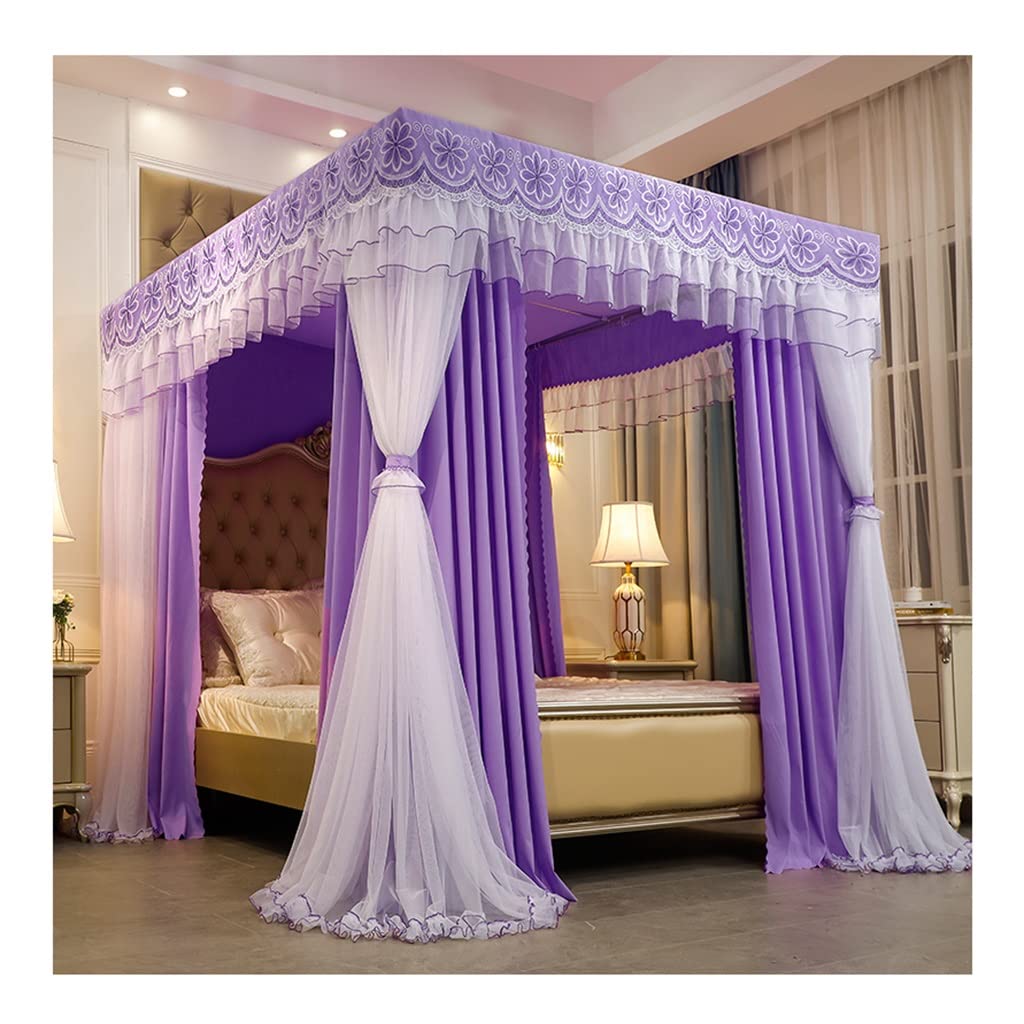 Auvent de lit de luxe double couche style européen romantique