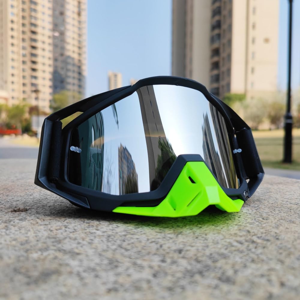 Occhiali Moto Occhiali da sole Motocross Sicurezza Protettiva Visione notturna Casco Occhiali da guida Occhiali da ciclismo