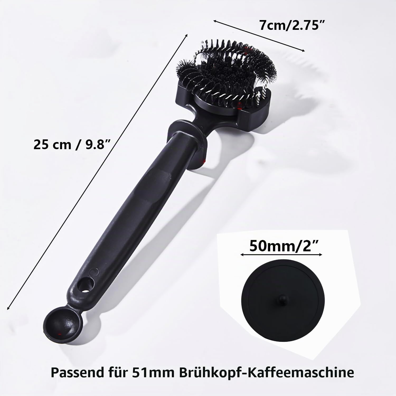 Reinigungsbürsten-Set für Espressomaschinen mit Siebträger-Reinigungsscheibe (51mm Brush and Disc)