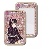 鬼滅の刃 キャラクターパスケース カードホルダー グッズ ストラップ付き 定期券 飾り 便利IDカード 通勤 通学両面プリ 贈り物 (栗花落カナヲ) [並行輸入品]
