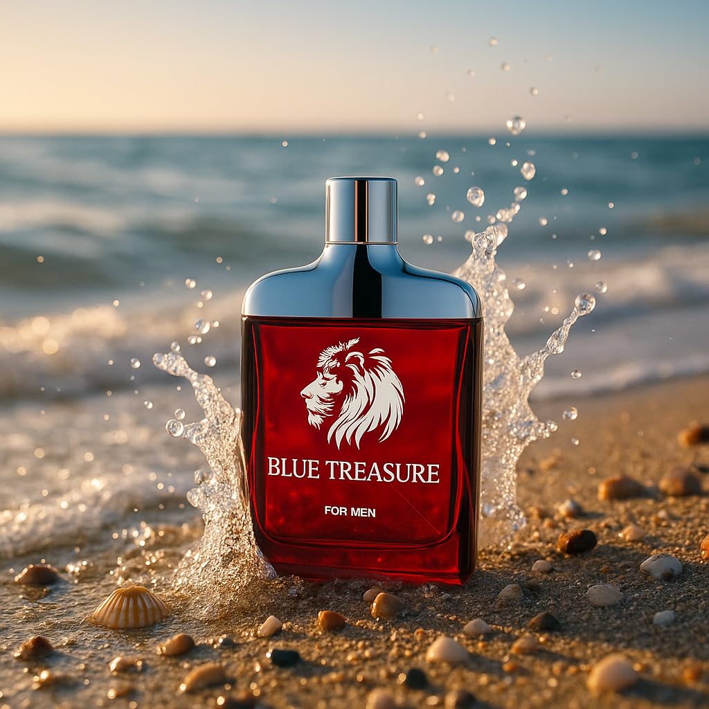 Men's Perfume, Luxurious Eau de Toilette, Bergamot Cinnamon Cedar Fragrance, Red Bottle with Lion Design, Men's Cologne, 90ml (3.0 fl.oz) - Image 4