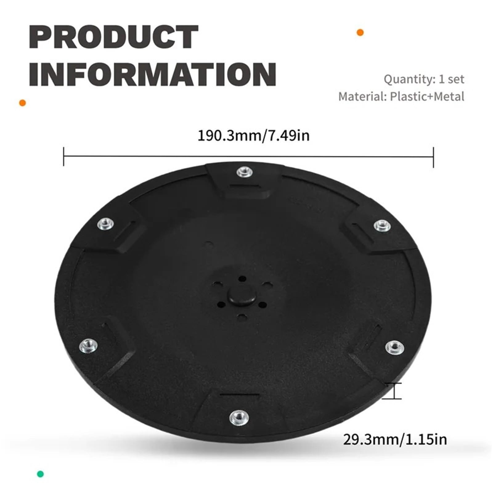 Genérico Compatible con Disco de Cuchilla robótica Dreame | Se adapta a A26F-RSDRA-01, disco de ajuste de 12 cuchillas for reemplazo de cortacésped robótico