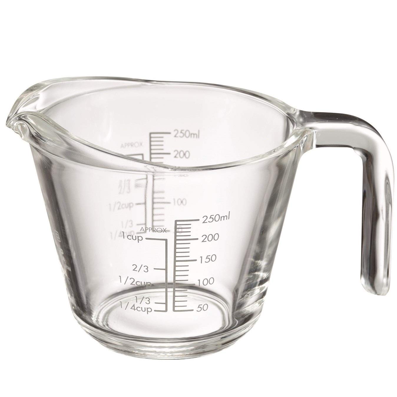 HARIO(ハリオ) メジャーカップ・250 実用容量250ml グレー 耐熱ガ…