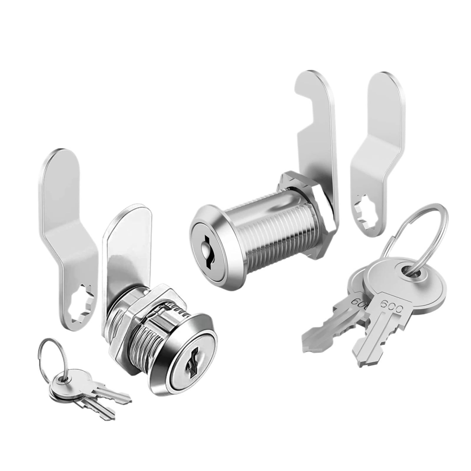 2pcs Cam Locks for Cabinets RV Storage Lock Compartment Replacement for Campers Trailer with Keys Zinc Alloy Mailbox for Cabinet Letterbox(31mm)