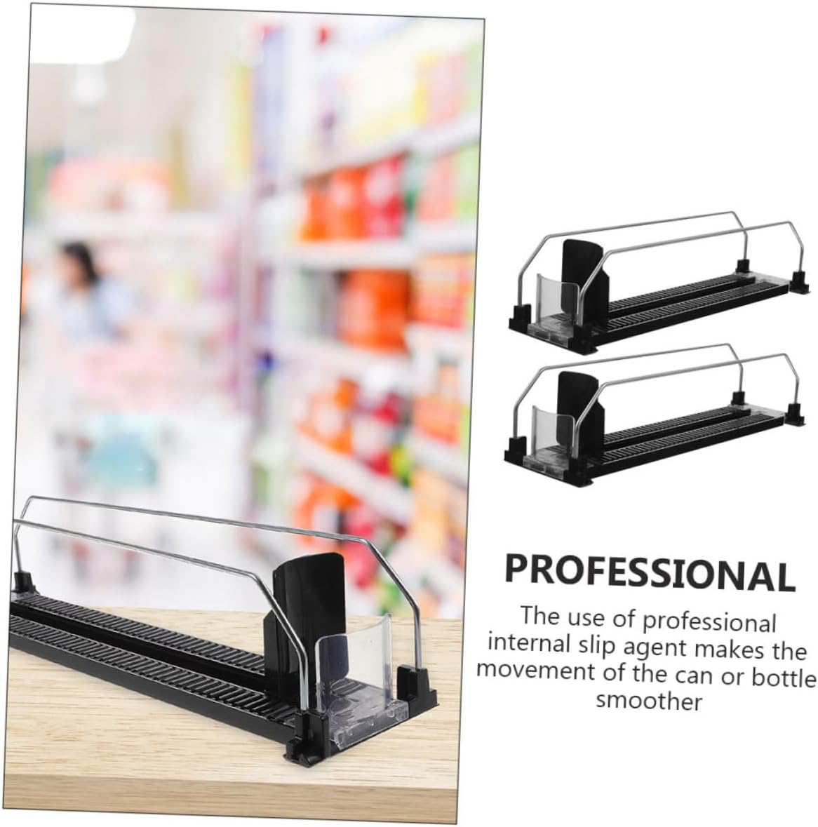 OUNONA 2pcs Automatic Pushing Dispenser for Vending Machine Drink Propeller for Refrigerator Can Organizer