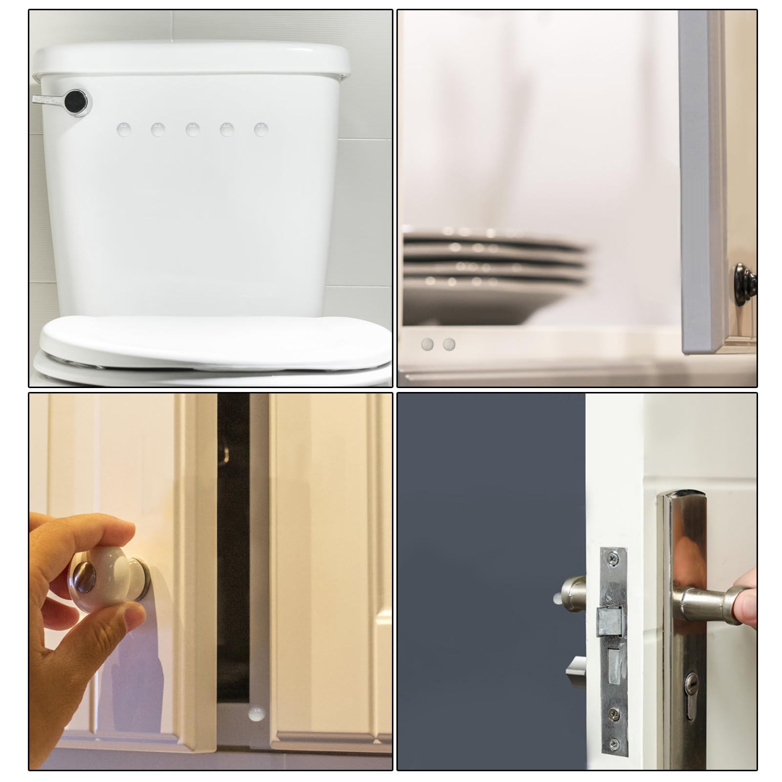 BESTEEL Paquete de 4 bisagras de puerta de armario de cierre suave de 1,27 cm para bisagras de gabinete de cocina, ángulo de apertura de 100 grados, bisagra oculta de acero inoxidable para armarios de
