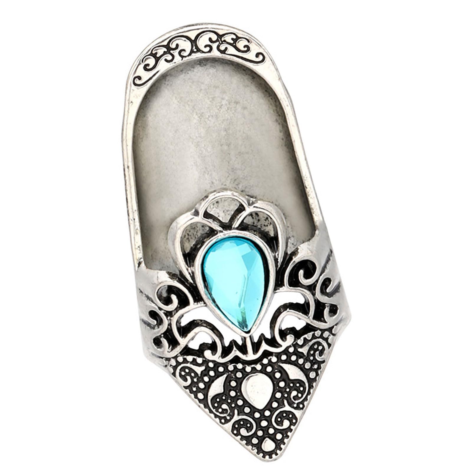 Tsophreniq Trim Decorated Fingerstall with Crystal Intonation Ergonomic Finger Plate for Needlecraft Mixture Sewing Equipment Ventilated Sewing Fingerstall Hoop