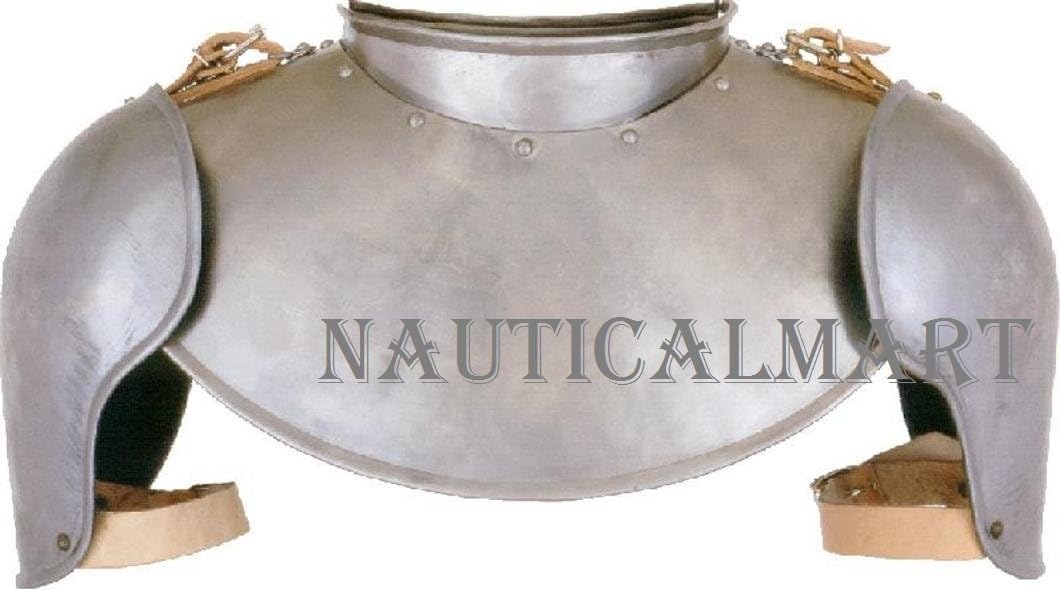 Nauticalmart Medieval Armor Gothic Steel Gorget and Pauldron