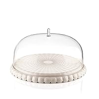 Guzzini - Tiffany, set tortiera piccola - bianco latte