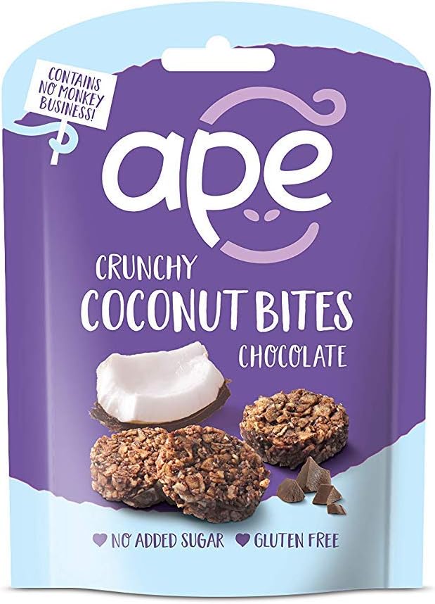 Ape Snacks Ape Coconut Bites Chocolate 26g (Pack of 20)